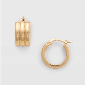 Club Monaco Ridge Hoop Earring